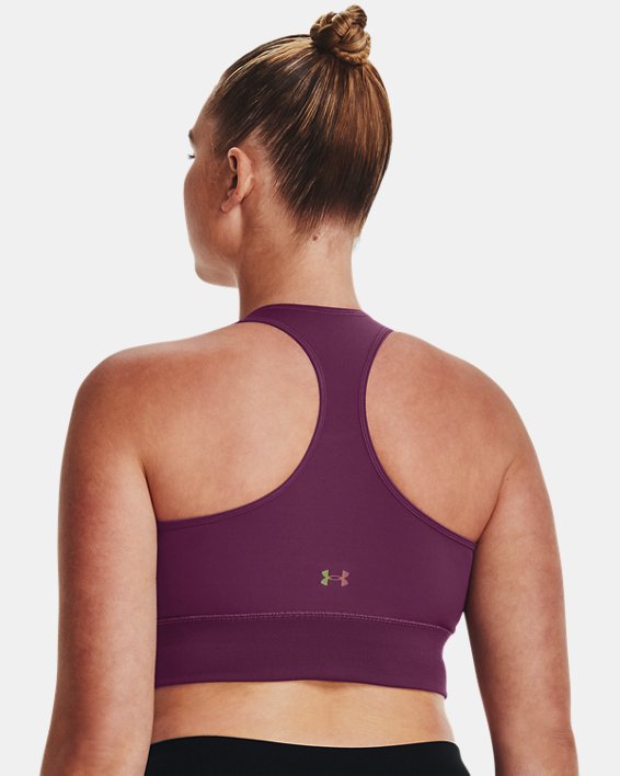 Camiseta de tirantes UA RUSH™ HeatGear® Crop para mujer, Purple, pdpMainDesktop image number 7